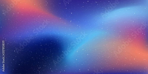 Abstract cosmic nebula with swirling hues of blue, purple, and orange, sprinkled with stardust, evoking a sense of wonder and the vastness of the universe.