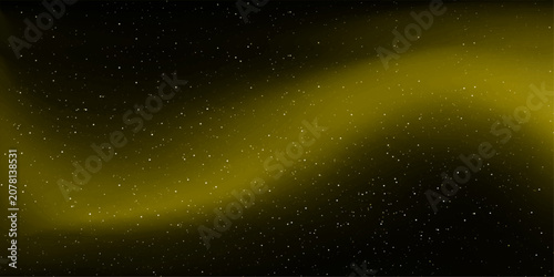 Photos A mesmerizing cosmic swirl of yellow nebula dust drifts through the dark expanse of space, studded with distant stars