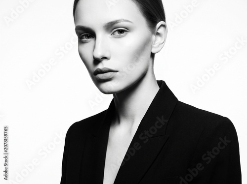 Monochrome Elegance Portrait