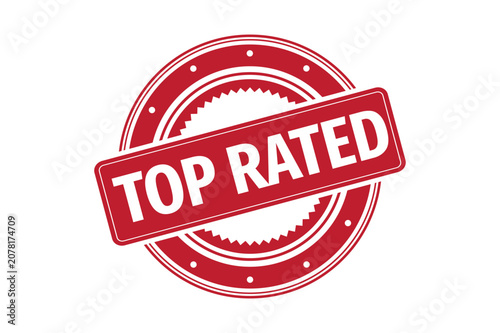 Top rated stamp seal graphic.