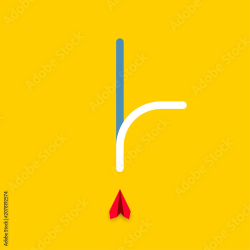 business life change concept. Different thinking, Business leader, personality development idea concept.	
