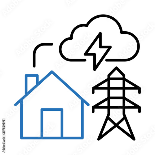 Smart Grid Icon, Renewable Resource Grid Integration, Enhancing Sustainable Grid Operations, Clean Tech Innovation Planning, Optimizing Industry Standards