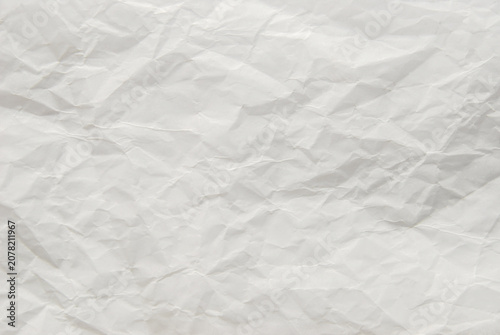 White Clean Wrinkled Paper Texture Background