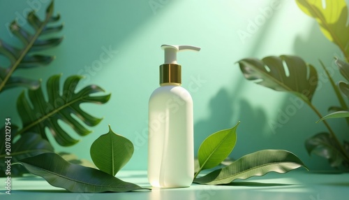 Spa essentials with lotion, towels, and stones with copy space