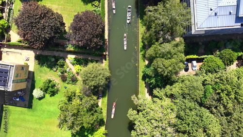 Photos River Cam Punting Aerial View in Cambridge
