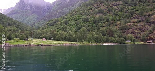 Stunning Norwegian natural landscape of fjords and deep valleys