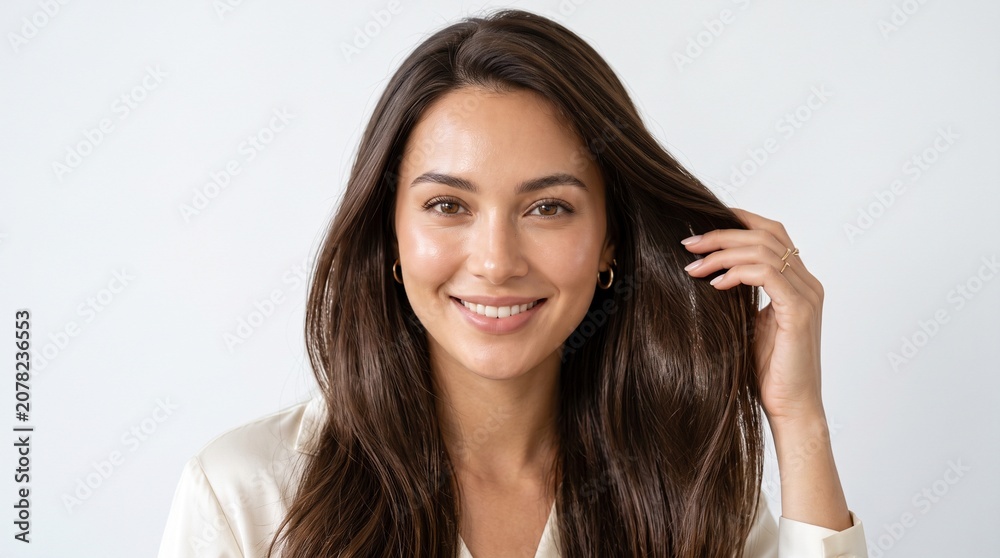 Obraz premium Healthy Hair Beauty Portrait