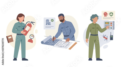 Foto Safety and Planning: Fire Safety, Blueprint Design, and Control Panel Operation