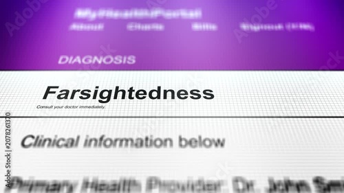 Generic Health Portal with Ear Health Diagnosis - Farsightedness