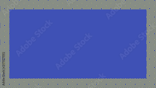 Simple blue rectangular background with textured grey border frame