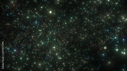 4K Futuristic Golden Particle Landscape Background Animation, Glowing Energy Field with Sparkling Lights for Motion Graphics, Technology, AI and Sci-Fi Visuals