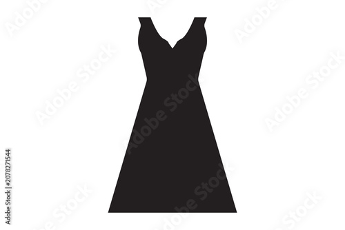women long dress icon. Modern Ladies Dress Icon, fashion dress for occasions elegance formal wears, Long Maxi Dress Icon.