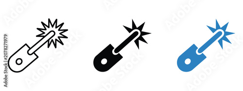 Obraz na plátně Remote control icon showing infrared signal symbol for wireless device control t