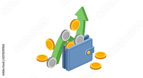 Foto Increasing financial growth and investment.