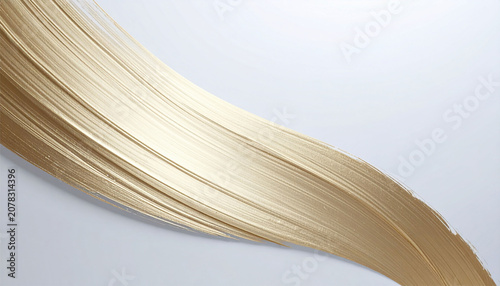Abstract Japanese style background with dynamic golden brush stroke for New Year