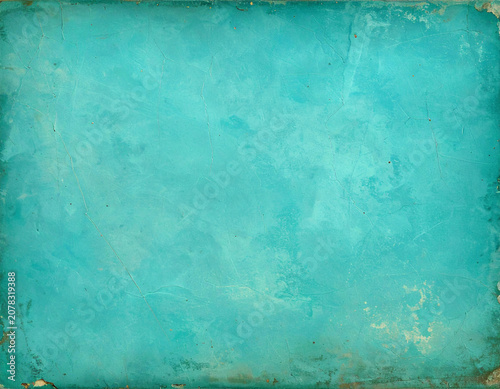 ターコイズブルーのグランジな抽象背景テクスチャ/Abstract turquoise blue grunge background texture