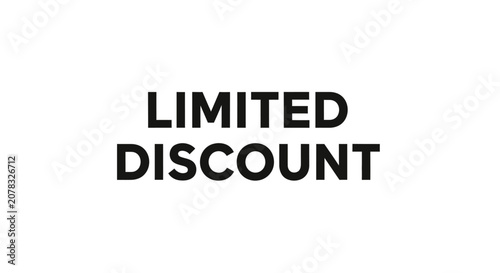 Limited discount offer on sale.