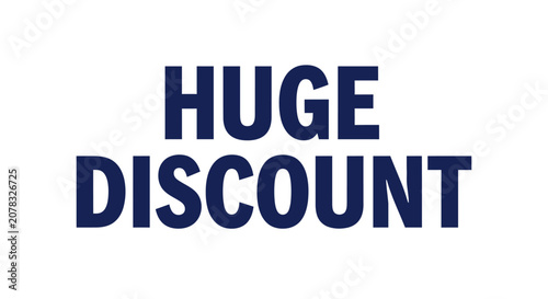 Huge discount text on white background.