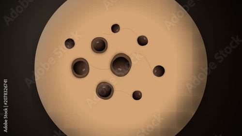 Close up view of a circular sanding disc with dust extraction holes.