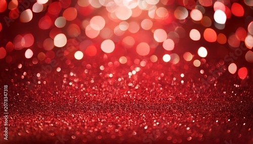Red Shiny Background Defocused Lights