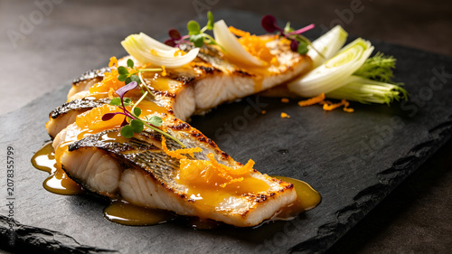 grilled salmon steak