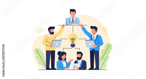 Diverse Team Brainstorming Ideas Together.