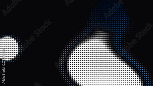 Abstract Dotted Formations: A visually striking abstract image featuring patterns formed by small dots, creating a sense of depth and texture against a dark background.
