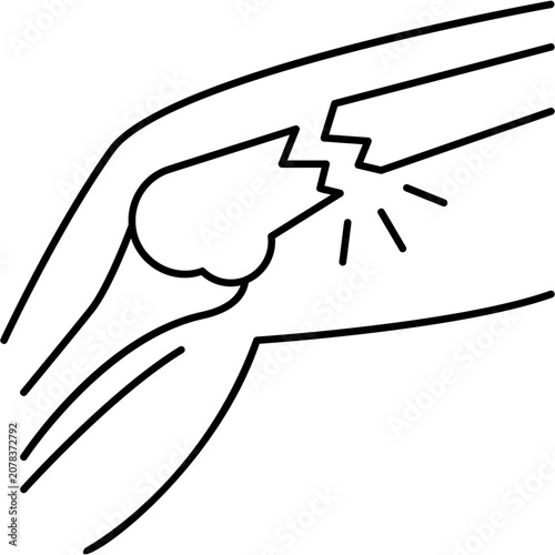 Tableau sur toile Line Fracture Icon