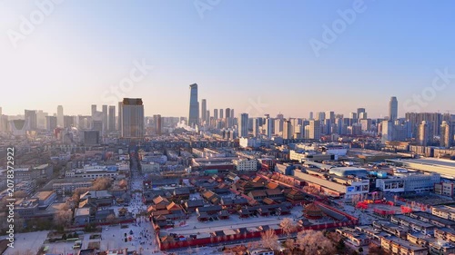 Aerial View of Shenyang Imperial Palace in Shenyang, Liaoning Province, China