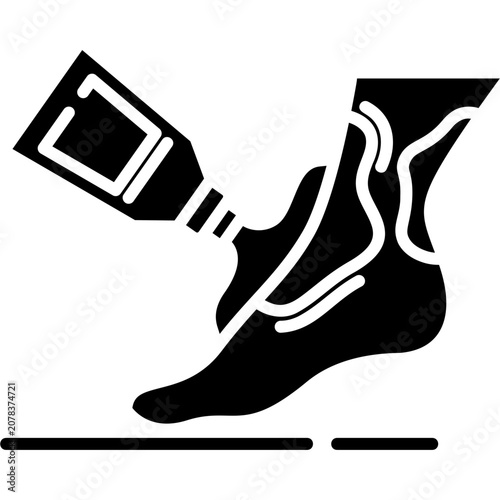 Photos Solid Fill Burn Treatment Icon