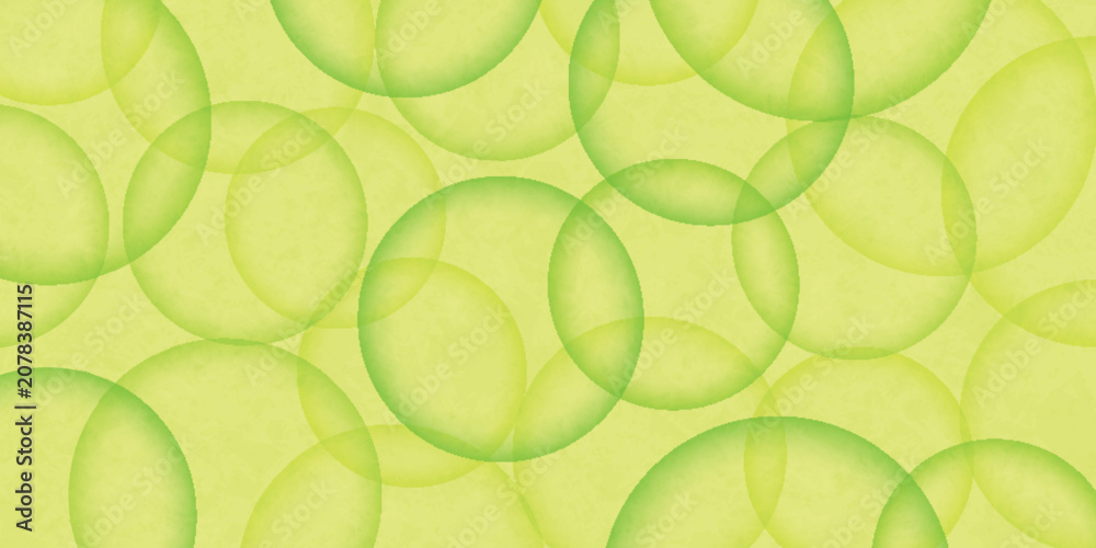 Obraz premium Abstract Bright Yellow Green Bubble Pattern Background
