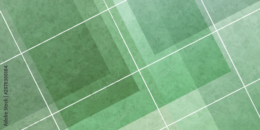 Obraz premium Geometric Abstract Green Overlapping Squares Background Pattern