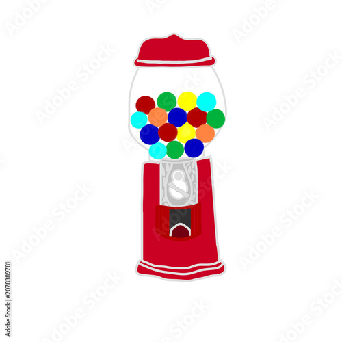 Foto Gumball candy machine illustration transparent PNG