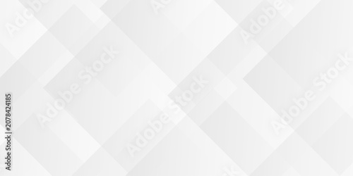 Abstract space square cube transparent paper geometric background. vector modern layer white and gray gradient material rectangle, rhombus shape web blank business template background.