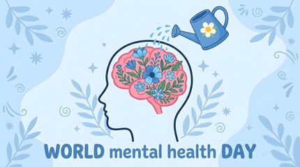 World mental health day nurturing minds growing hope