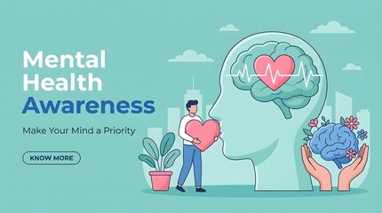 World mental health day awareness make your mind a priority for a healthy life