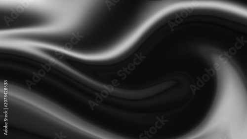 Obraz na plátně Abstract silky liquid wave pattern background with liquify and gradient effect