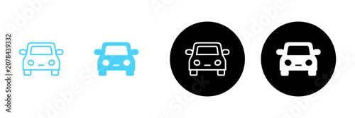 Car icon vector. car sign and symbol. small sedan