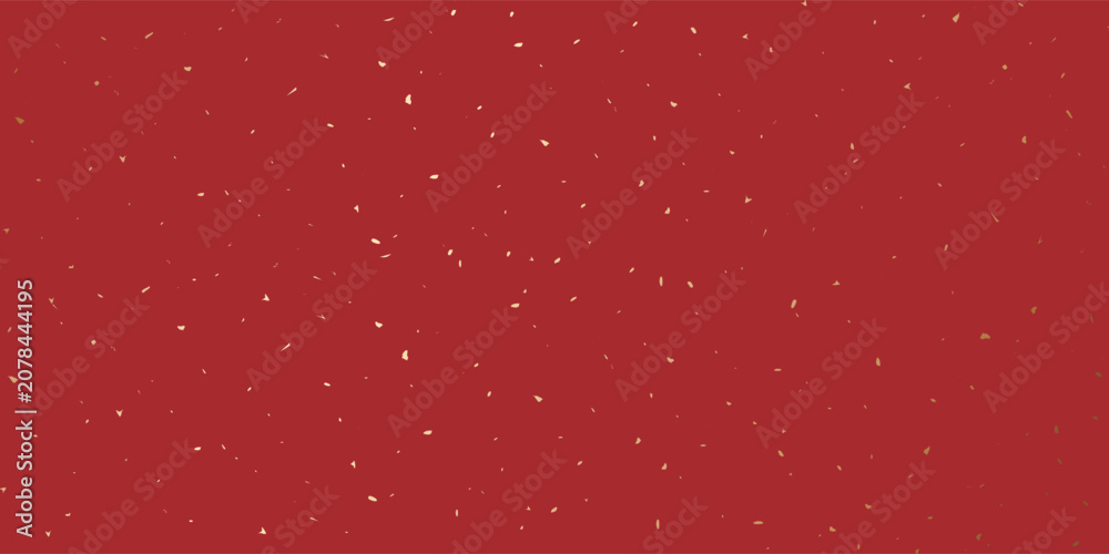 Fototapeta premium Chinese red paper texture with gold foil flakes background, traditional red rice paper texture background.