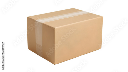 Brown box on white surface