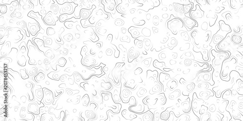 Photos Abstract topographic map illustration with contour lines on white background