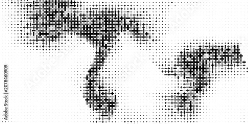 Photos Black and white pixelated bitmap wave gradient