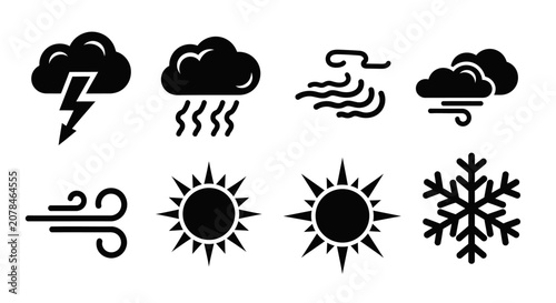 Fotografía Weather icons for forecast