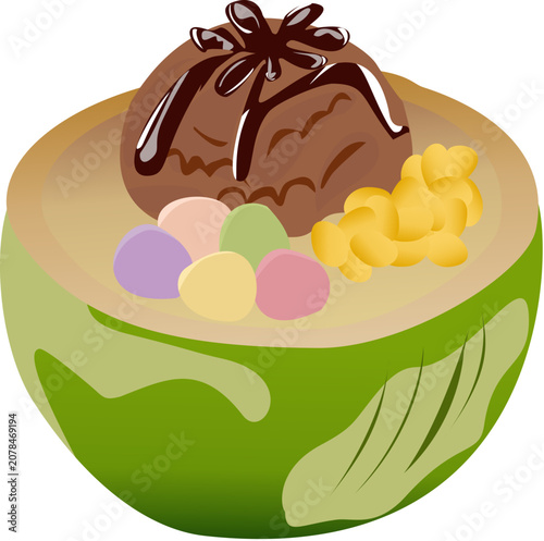 easter cake with eggs and chocolate