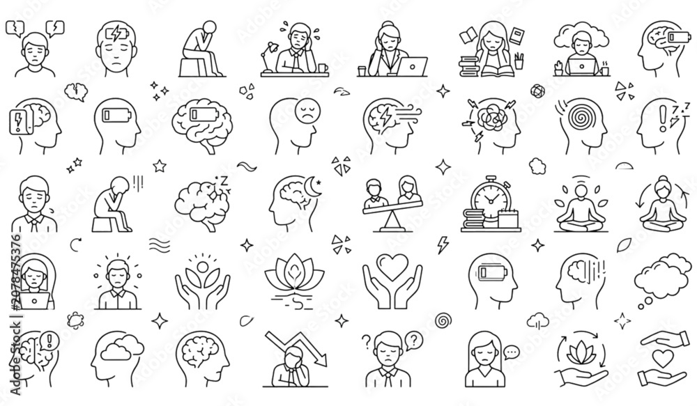 Fototapeta premium Creative collection of colorful geometric icons with abstract shapes and modern design elements Vector