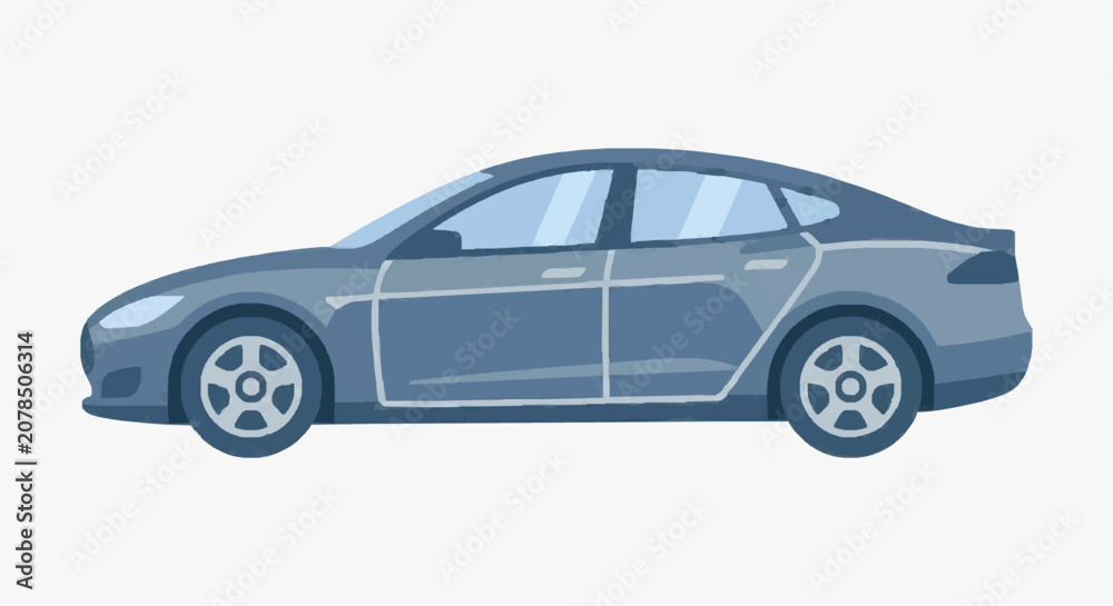 Fototapeta premium Modern Sedan Car Design.