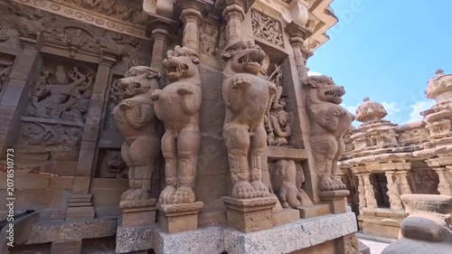 General view of the ancient temple of Lord Shiva in Sri Rangam