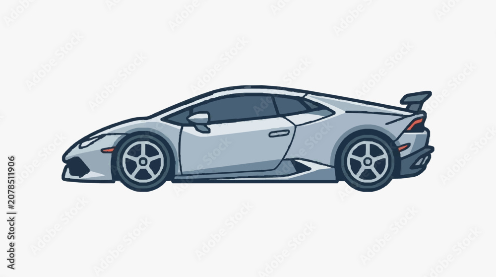 Fototapeta premium Modern Sports Car Concept Design.