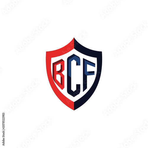 Shield logo with BCF letters.