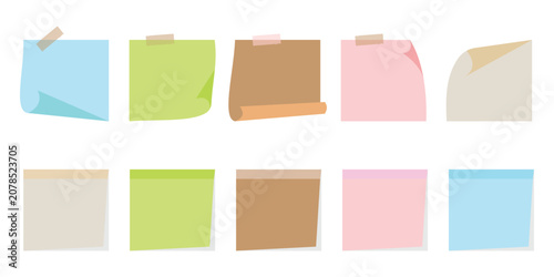 Sticky note reminder. Post it note paper. Yellow sheets for notes isolated with clipping path. Sticky note with duct tape, post it note paper.